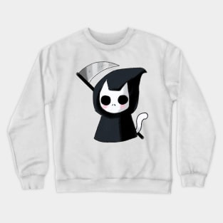 Cute Grim reaper cat Crewneck Sweatshirt